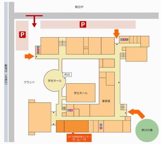 ラ・ルーラ学内マップ