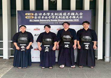 剣道部が全日本学生剣道選手権大会に出場しました